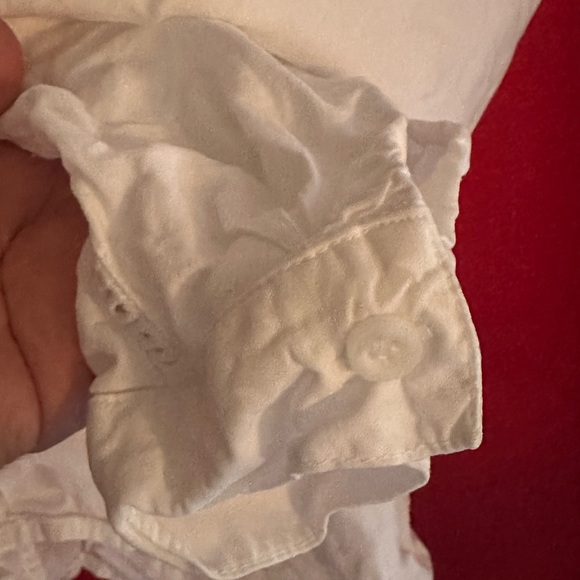 Anthropologie Cream Button-Up Blouse - Picture 7 of 8